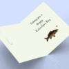 Valentine's Day card with fish and heart