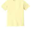 Plain yellow crew neck t-shirt