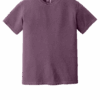 Purple cotton T-shirt on white background