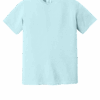 Light blue basic cotton T-shirt front view