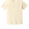 Beige short-sleeve unisex cotton t-shirt