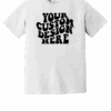 White T-shirt with customizable design area