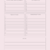 Weekly planner with priorities and notes sections.