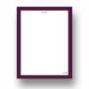 Blank notes page with maroon border.
