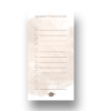 Minimalist to-do list with checkboxes and lines.