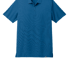 Blue polo shirt on white background