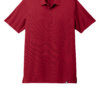 Red polo shirt on white background