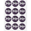 Jugo acai juice smoothies logo stickers