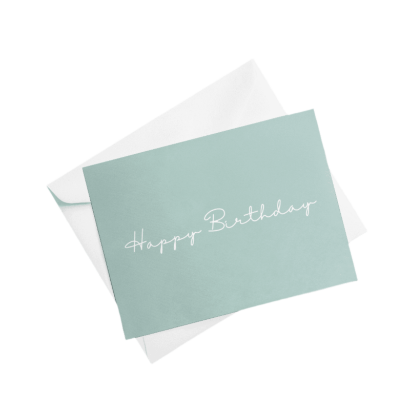 Birthday card with envelope