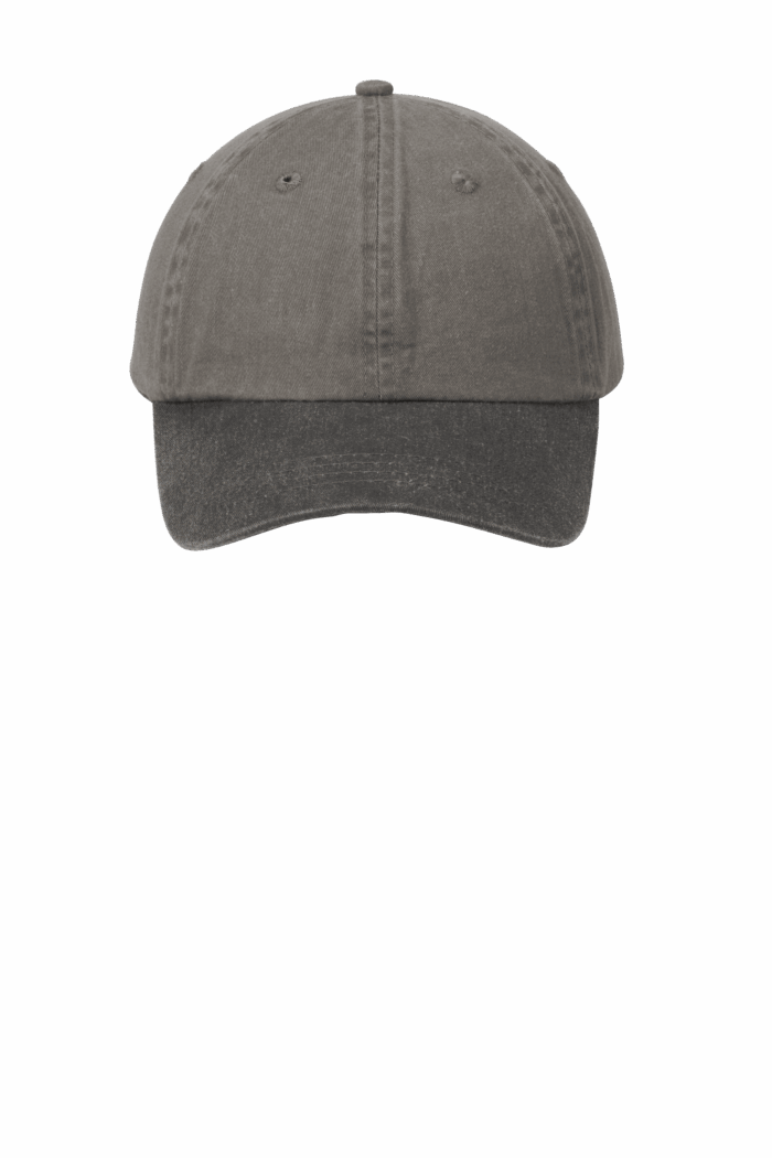 Gray baseball cap on white background