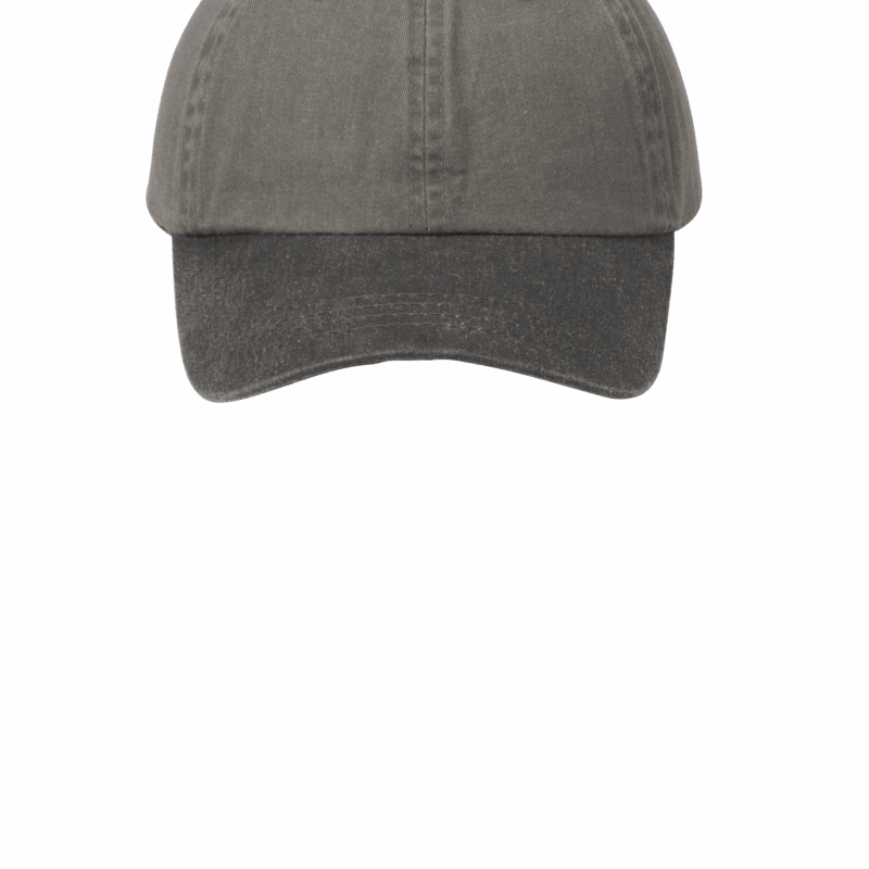 Gray baseball cap on white background