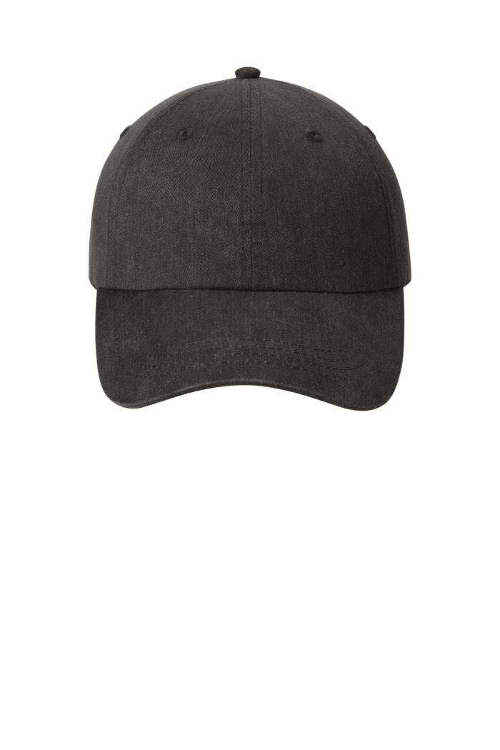 Black baseball cap on white background