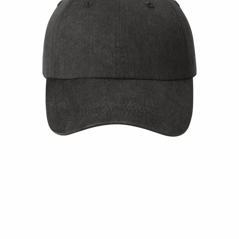 Black baseball cap on white background