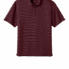 Maroon short-sleeve polo shirt front view