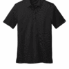 Black polo shirt on white background