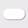 White oval pill on gray background.