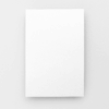 Blank white square paper on gray background.