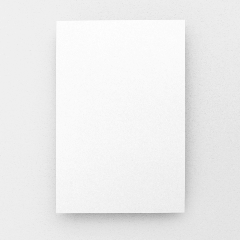 Blank white square paper on gray background.