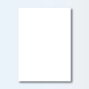 Blank white card on light blue background