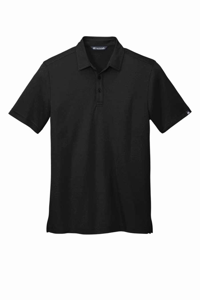 Black short sleeve polo shirt